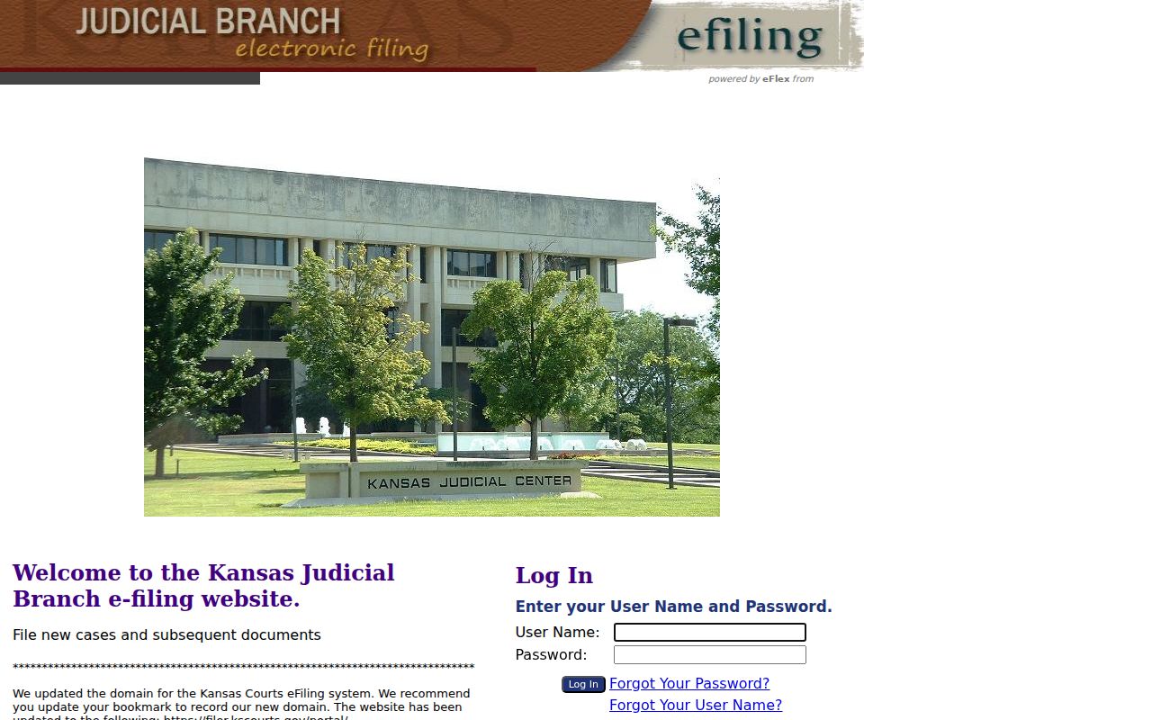 Jefferson County court filing through Kansas eFlex