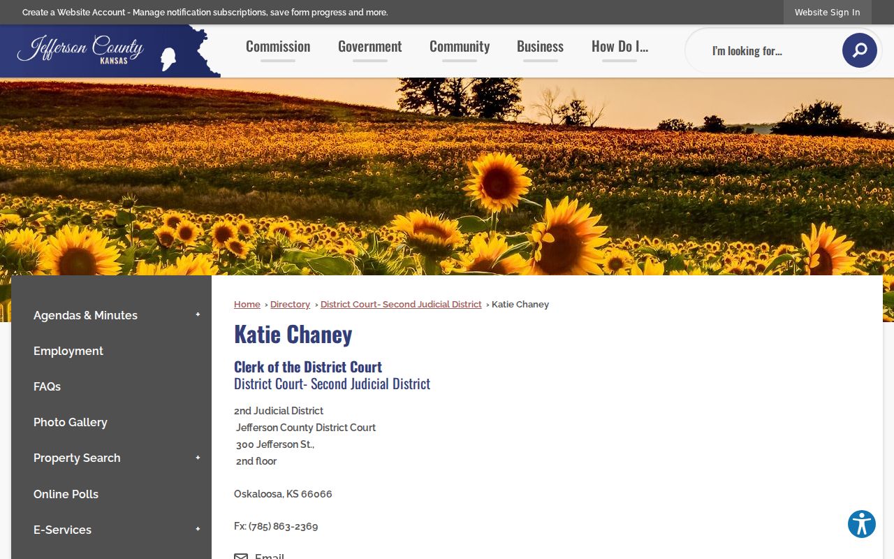 Jefferson County court records District Court clerk listing