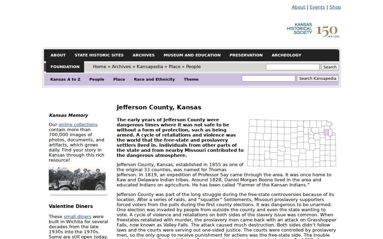 Jefferson County court docket courthouse history source