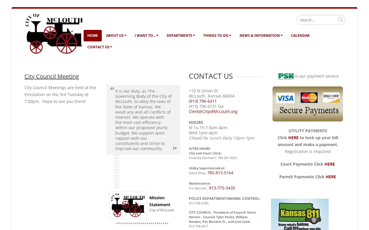 McLouth court docket city home page